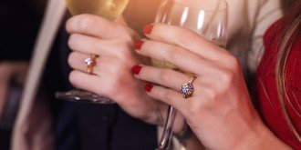 Lesbian Wedding Toast Engagement Rings