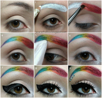 Rainbow Eyebrows