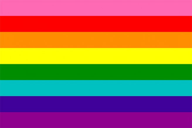 colors of the gay pride flag