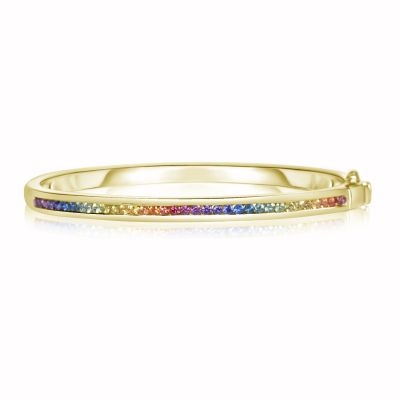 FORT LAUDERDALE GOLD HINGE BANGLE NON-BINARY 14K 18K JEWELRY