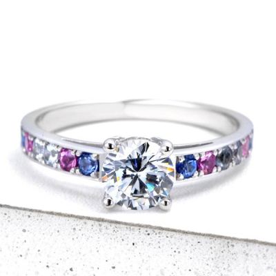 TRANSGENDER LAS VEGAS RING IN STERLING SILVER BY EQUALLI.COM
