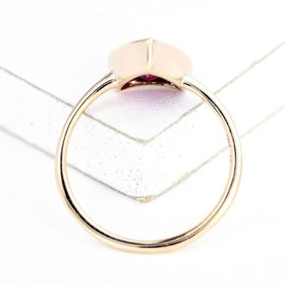 PINK TOURMALINE 1.40 CARAT 10K PINK GOLD RING - SIZE 7   By:EQUALLI.com