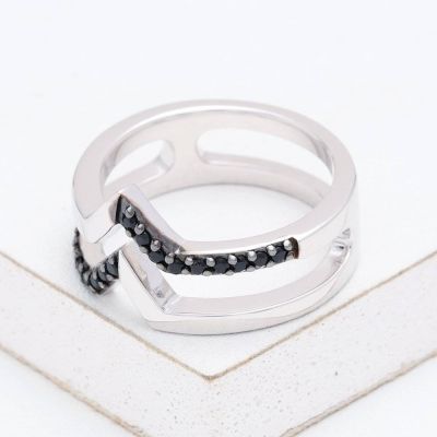 DURHAM AT NIGHT RING IN STERLING SILVER by EQUALLI.COM