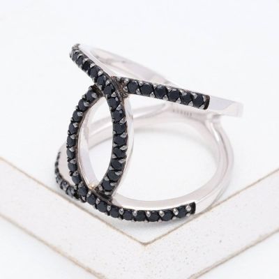MANHATTAN AT NIGHT RING IN STERLING SILVER by EQUALLI.COM