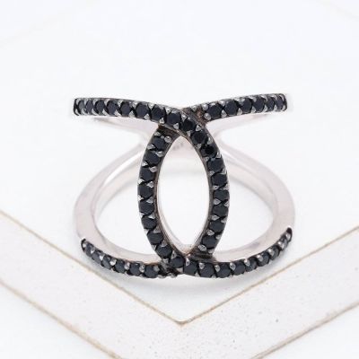 MANHATTAN AT NIGHT RING IN STERLING SILVER by EQUALLI.COM