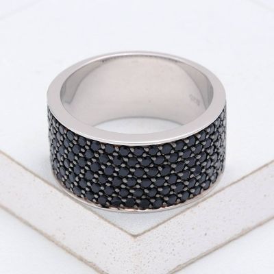 AUSTIN AT NIGHT RING IN STERLING SILVER by EQUALLI.COM