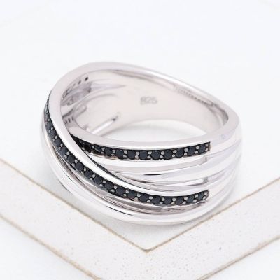 MADISON AT NIGHT RING IN STERLING SILVER by EQUALLI.COM