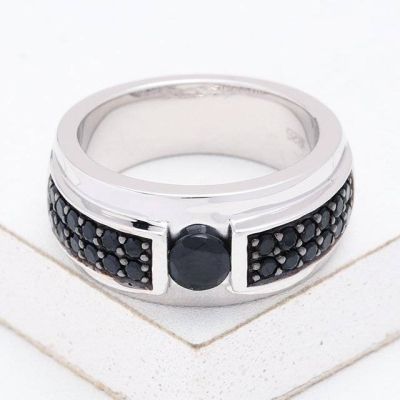 MINNEAPOLIS AT NIGHT RING IN STERLING SILVER by EQUALLI.COM