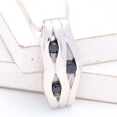 DALLAS AT NIGHT PENDANT IN STERLING SILVER by EQUALLI.COM