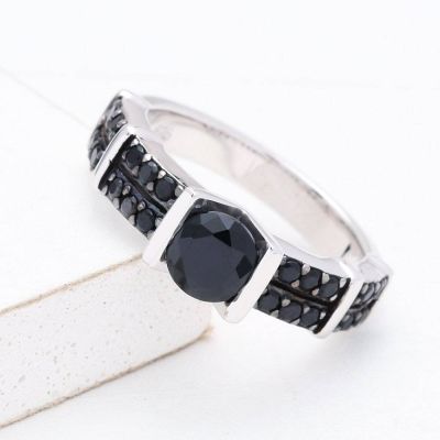 PHOENIX AT NIGHT RING IN STERLING SILVER by EQUALLI.COM