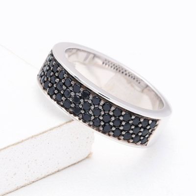 FERNDALE AT NIGHT RING IN STERLING SILVER by EQUALLI.COM