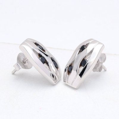 DALLAS AT NIGHT EARRINGS IN STERLING SILVER by EQUALLI.COM