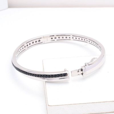 PALERMO AT NIGHT BANGLE IN STERLING SILVER by EQUALLI.COM