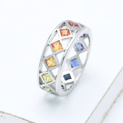 ST.LOUIS  RING IN STERLING SILVER by EQUALLI.COM