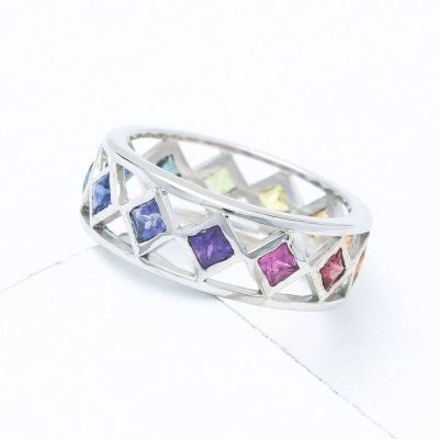 ST.LOUIS  RING IN STERLING SILVER by EQUALLI.COM