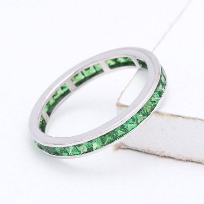 NEW YORK GREEN RING 3 CT IN 14K GOLD by EQUALLI.COM 