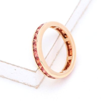 NEW YORK ORANGE RING 3 CT IN 14K GOLD by EQUALLI.COM 