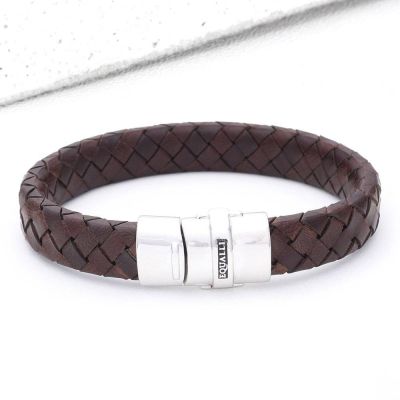AMBER LEATHER BRACELET IN T.MORO by EQUALLI.COM