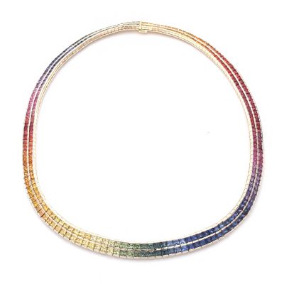 NEW YORK NECKLACE IN 14K GOLD by EQUALLI.COM