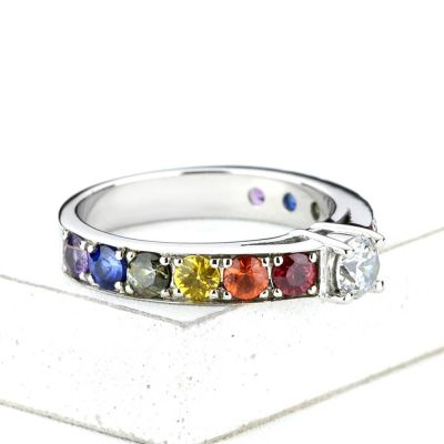 1 3/4 CARAT LAS VEGAS RING IN STERLING SILVER by EQUALLI.COM