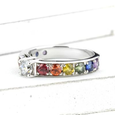 1 3/4 CARAT LAS VEGAS RING IN STERLING SILVER by EQUALLI.COM