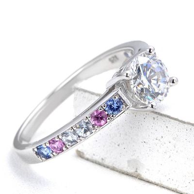 TRANSGENDER LAS VEGAS RING IN STERLING SILVER BY EQUALLI.COM