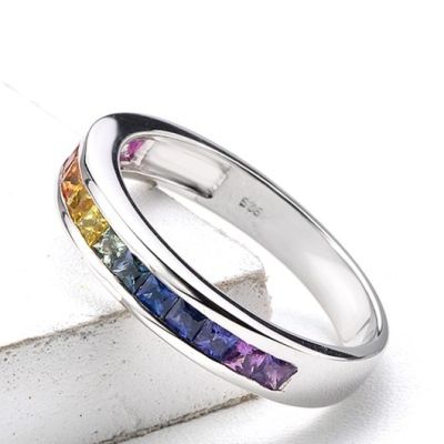 SAN DIEGO RING IN STERLING SILVER 925 4.5mm width by Equalli.com