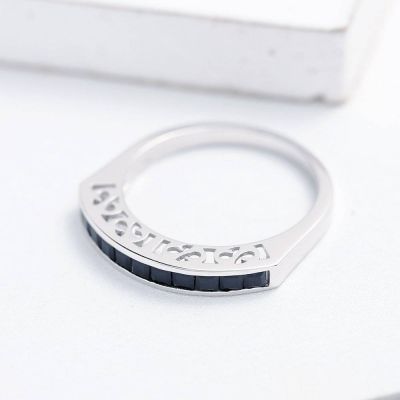 ROME RING AT NIGHT IN STERLING SILVER  By:EQUALLI.com