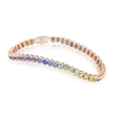 DENVER TENNIS BRACELET IN 14K AND 18K GOLD BY EQUALLI.COM
