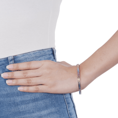 FORT LAUDERDALE BANGLE IN STERLING SILVER by EQUALLI.COM 