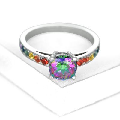 LAS VEGAS TOPAZ RING IN STERLING SILVER by EQUALLI.COM
