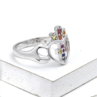 DUBLIN CLADDAGH CELTIC RING IN STERLING SILVER BY EQUALLI.COM