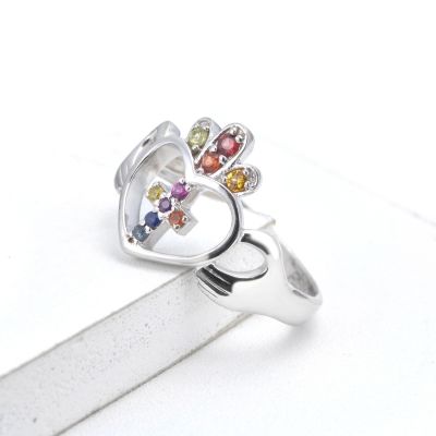 DUBLIN CLADDAGH CELTIC RING IN STERLING SILVER BY EQUALLI.COM