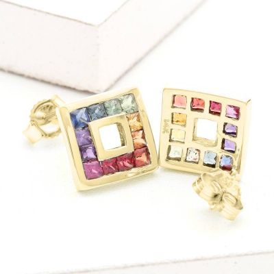 RICHMOND EARRINGS IN 14K GOLD by EQUALLI.COM 