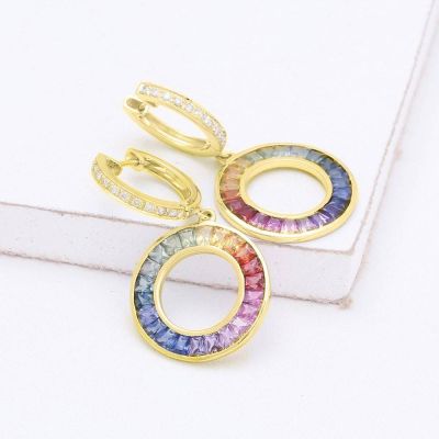 SOHO EARRINGS IN 14K GOLD by EQUALLI.COM