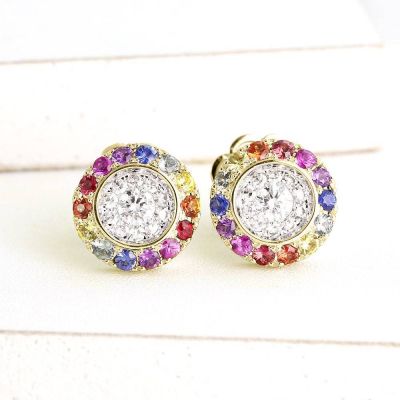 SYDNEY EARRINGS  IN 14K GOLD by EQUALLI.COM