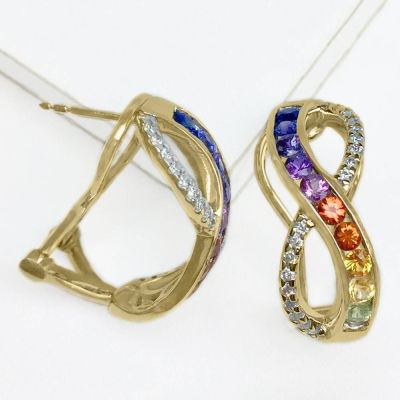 PASADENA EARRINGS IN 14K GOLD by EQUALLI.COM
