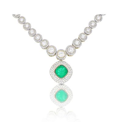 CLEOPATRA DIAMOND NECKLACE by EQUALLI.COM
