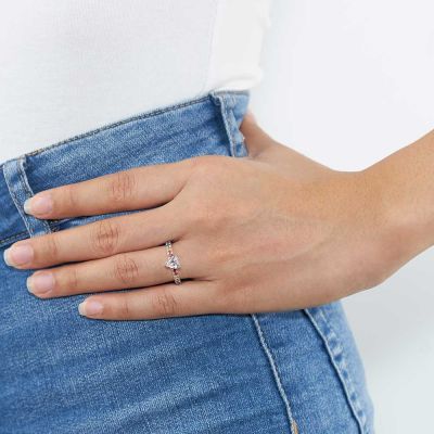 LAS VEGAS HEART RING IN STERLING SILVER by EQUALLI.COM