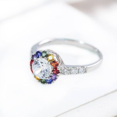 MARDI GRAS RING IN 14K GOLD by EQUALLI.COM