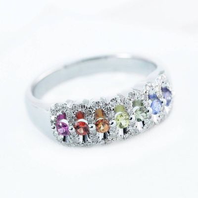 PARIS RING 0.66 CT in 14K WHITE GOLD by EQUALLI.COM