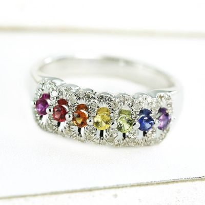 PARIS RING 0.76 CT in 14K WHITE GOLD by EQUALLI.COM