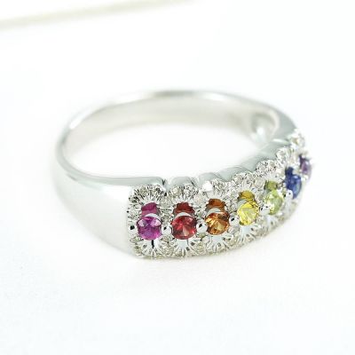 PARIS RING 0.76 CT in 14K WHITE GOLD by EQUALLI.COM