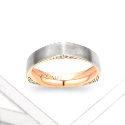 ACHILLES ENGAGEMENT RING IN 14K GOLD WITH DIAMOND by Equalli.com
