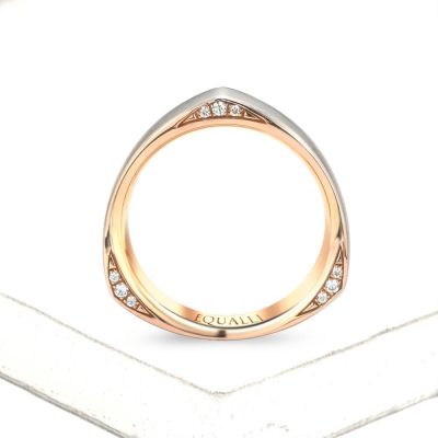 ACHILLES ENGAGEMENT RING IN 14K GOLD WITH DIAMOND by Equalli.com