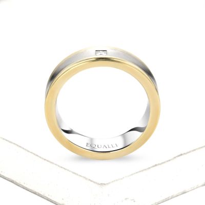 PATROCLUS ENGAGEMENT RING IN 14K GOLD WITH DIAMOND by Equalli.com