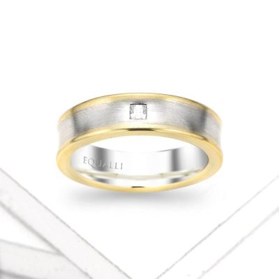 PATROCLUS ENGAGEMENT RING IN 14K GOLD WITH DIAMOND by Equalli.com