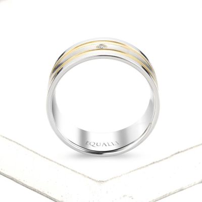 AMEINIAS ENGAGEMENT RING IN 14K GOLD WITH DIAMOND by Equalli.com