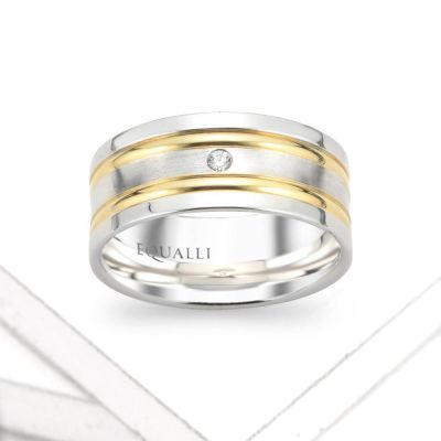 AMEINIAS ENGAGEMENT RING IN 14K GOLD WITH DIAMOND by Equalli.com