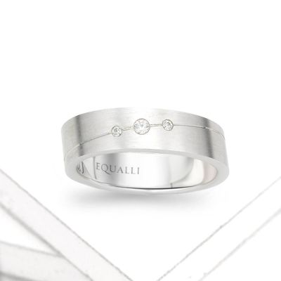 APOLLO ENGAGEMENT RING IN 14K GOLD WITH DIAMOND by Equalli.com